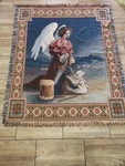 American Weavers Christmas Little Drummer Boy Angel Throw Blanket Religious. Fixed Price $20.00.