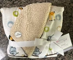 Nwt; Bedtime Originals Jungle Buddies Velour Sherpa Reversible Baby Blanket. Fixed Price $12.69.