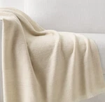 Rh Nepalese Hand-spun Cashmere & Merino Throw Natural. Fixed Price $199.00.
