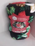 Holiday Time Super Soft Plush Poinsettia Throw. Fixed Price $9.49.