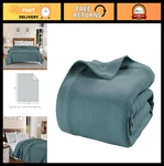 King Size 100% Cotton Blanket - 350 Gsm Herringbone Weave, Soft & Cozy All Sea. Fixed Price $79.99.