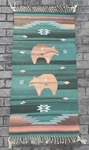 Vtg Mexican Navajo Spirit Bear Handwoven Rug Saddle Blanket 57 29 Inch. Fixed Price $99.95.