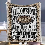 1PC Yellowstone Park Dutton Ranch Themed Blanket, Soft And Warm Flannel Sofa. Fixed Price $16.99.