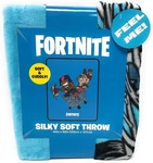 Fortnite Silky Soft Throw Blanket 40X50" Blue Gaming Comforter Fleece Kids. Fixed Price $29.99.