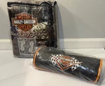 Harley Davidson Blanket Throw Lot 2 New 60X80 Biederlack Plush. Fixed Price $89.99.