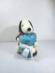 Peanuts New Snoopy Red Puffer Jacket Plush & Fleece Christmas Throw Blanket Set. Fixed Price $35.00.