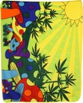 Mushroom Marijuana Blanket Stoner Weed Pot Mmj 420 Psychedelic (new). Fixed Price $22.22.