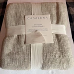 Casaluna Olive Green Premium Cotton Blanket Size King 110IN X 96IN. Fixed Price $55.00.