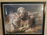 Marilyn Monroe Reading Book Bed. Fixed Price $90.00.