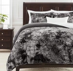 Luxury Gray Wolf Faux Fur Duvet Cover Set With 2 Pillow Shams - Queen Size. Fixed Price $124.99.