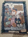 Vtg Boyds Bears & Friends "a Day Knitted With Love Never Unravels" Throw Blanket. Fixed Price $23.95.