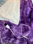 Maxeve Heated Blanket Electric Throw 50"X60" Fuzzy Purple Excellent. Fixed Price $29.99.