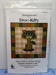 Storyquilts.com Pattern Broc-kitty Garden Patch Cats Block 13 18". Fixed Price $6.99.