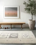 Livabliss Becki Owens Solana Medallion Area Rug 3'11"X5'7" Taupe/cream. Fixed Price $119.00.