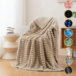 1PC Drawn Flannel Blanket, Fashionable, Simple, Comfortable, Soft Cover. Fixed Price $15.99.
