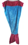 Cuddly Blankets Pink & Blue Mermaid Tail Fin Soft Fleece Kids Size Girls 55". Fixed Price $12.00.