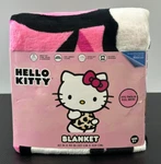 Hello Kitty Kid's Plush Blanket 62" X 90" Pink Wild Bow Fits Twin & Full Beds. Fixed Price $38.51.