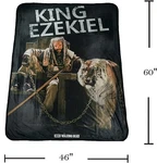 Rabbit Tanaka The Walking Dead Ezekiel Soft Fleece Throw Blanket 46" X 60". Fixed Price $19.99.