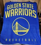 Golden State Warriors Fleece Blanket 50"X60" Nba Northwest Blue Yellow. Fixed Price $13.96.