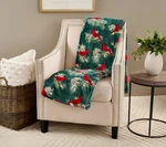 Kringle Express Oversized 60" 80" Holiday Printed Throw Cardinal. Fixed Price $44.99.