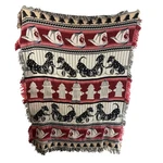 Vintage Crown Crafts Dalmatian Dog Fireman Hydrant Bell Tapestry Blanket Throw. Fixed Price $35.99.