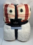 Cuddl Duds Cozy Plush Sherpa Throw 50 X60 Christmas Trees Super Soft Reversible. Fixed Price $34.95.