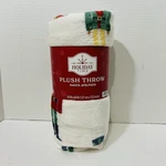 Holiday Time Plush Throw Blanket Christmas Design 50" X 60". Fixed Price $15.95.