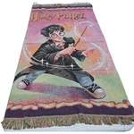 Vintage 2000 Warner Bros Harry Potter Cotton Woven Tapestry Throw Blanket. Fixed Price $59.00.