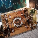 Aztec Throw Blanket Native American Southwestern Boho Decor Reversible. Fixed Price $30.19.
