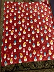 Holiday Time Santa Faces Christmas Red Plush Fleece Throw 50"X60". Fixed Price $17.50.