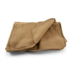 Italian Army Fire-proof Wool Blanket Tan Emergency Outdoor Survival 60" X 40". Fixed Price $29.99.