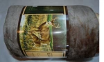 Plush 50X60 Northpoint Throw Blanket Raschel Reversible White Tail Deer. Fixed Price $27.50.