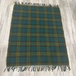 Vintage Pendleton Woolen Mills Green Black Yellow Tartan 100% Blanket 52X66. Fixed Price $79.99.