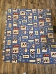 Winter Snowman Snowflake Blue Hem Stitched 71 X 60 Blanket Throw Kohls Big One. Fixed Price $17.95.