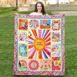 Boho Floral Throw Natural Life Patchwork Blankets, Gifts.... Fixed Price $42.47.