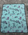Disney Princess Throw Blanket Northwest, Silky Soft, Mint Green Fleece 50" X 60". Fixed Price $14.00.