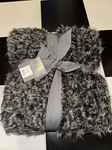 Threshold Faux Fur Throw Blanket - Black 50" 60". Fixed Price $34.99.