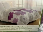 Full/queen Micro Fiber Down Alternative Reversible Comforter Purple, Grey - New. Fixed Price $39.99.