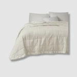 Madison Park Ivory Cambria Oversized Blanket With Satin Trim, Full/queen. Fixed Price $26.46.