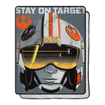 Star Wars Classic Visor View Silk Touch Sherpa Throw Blanket, 40" X 50". Fixed Price $25.70.