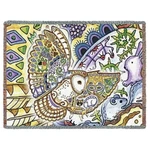 New Barn Northwest Heavy Cotton Afghan Throw Blanket Hoot Owls Wings Bird Xl. Fixed Price $46.87.
