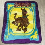 90S Scooby Doo 50"X60" Northwest Lux Fleece Teal Plush Throw Blanket Black Trim. Fixed Price $179.99.