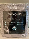 Beautyrest Oversized Faux Fur Heated Throw Gray. Fixed Price $65.00.