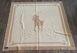 Vtg Polo Ralph Lauren Wool Blanket 68X61" Beige/cream Big Pony Reversible *flaw*. Fixed Price $173.00.