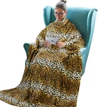 Wearable Fleece Blanket With Sleeves For Adult Women Men, Super Soft Comfy Plus. Fixed Price $48.99.