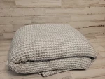 Pottery Barn Waffle Weave Throw Bed Blanket Full/queen Gray Nwot. Fixed Price $75.00.