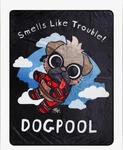 Marvel Deadpool Dogpool Throw Blanket Smells Like Trouble 46X60 New. Fixed Price $15.00.