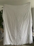 Matteo Los Angeles Gray Linen Bedding King Duvet Cover. Fixed Price $175.00.