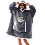 Joywoo Wearable Blanket Hoodie, Birthday Gifts For Women Mom, Adult, Grey. Fixed Price $47.99.