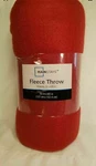Mainstays Red Sedona Fleece Throw 50 X 60. Fixed Price $12.95.